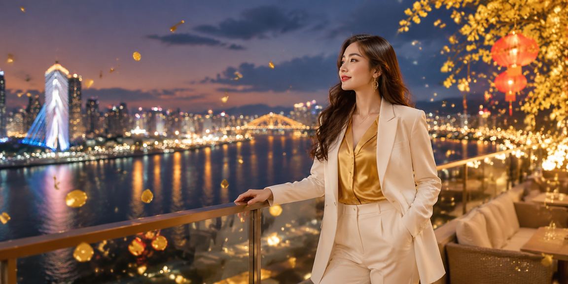 Bãi biển Đà Nẵng về đêm với ánh đèn sáng rực, nơi người dùng trải nghiệm cá cược trực tuyến trên điện thoại